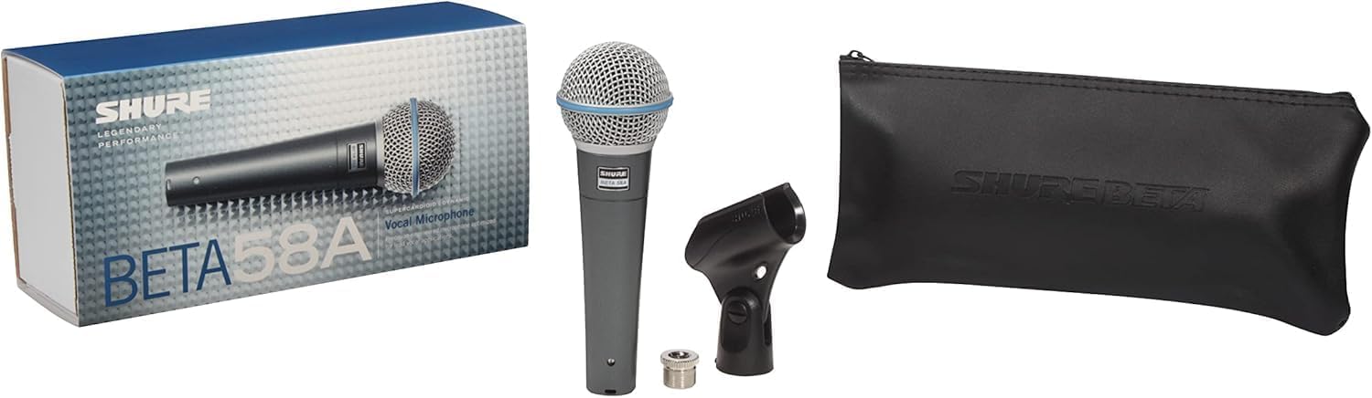 SHURE BETA58A ダイナミックマイク キャリングケース付き Amazon | SHURE シュア BETA58A スーパーカーディオイド ダイナミック